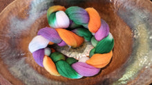 Rambouillet hand dyed wool top - 4oz