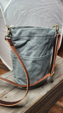 Canvas bucket project bag