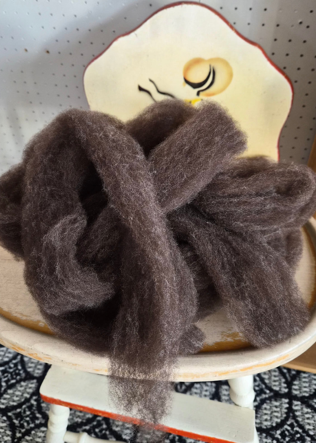 Corriedale x Romney cross wool roving - 4oz