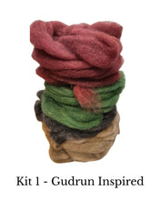 Hapkerchief spin-to-knit along Shetland wool kits