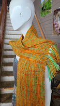 Handwoven Orange Pooled Scarf