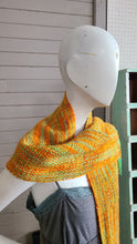 Handwoven Orange Pooled Scarf