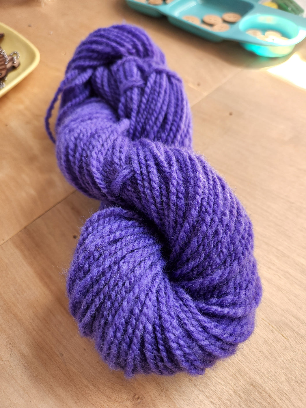 Handspun Skein Horned Dorset Wool Yarn
