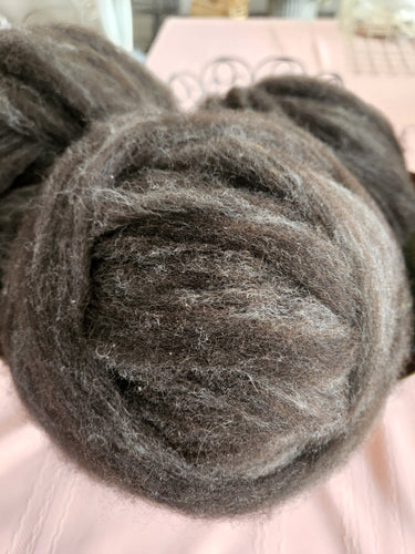East Friesian lambswool/Angora (rabbit) blend roving - 4oz balls
