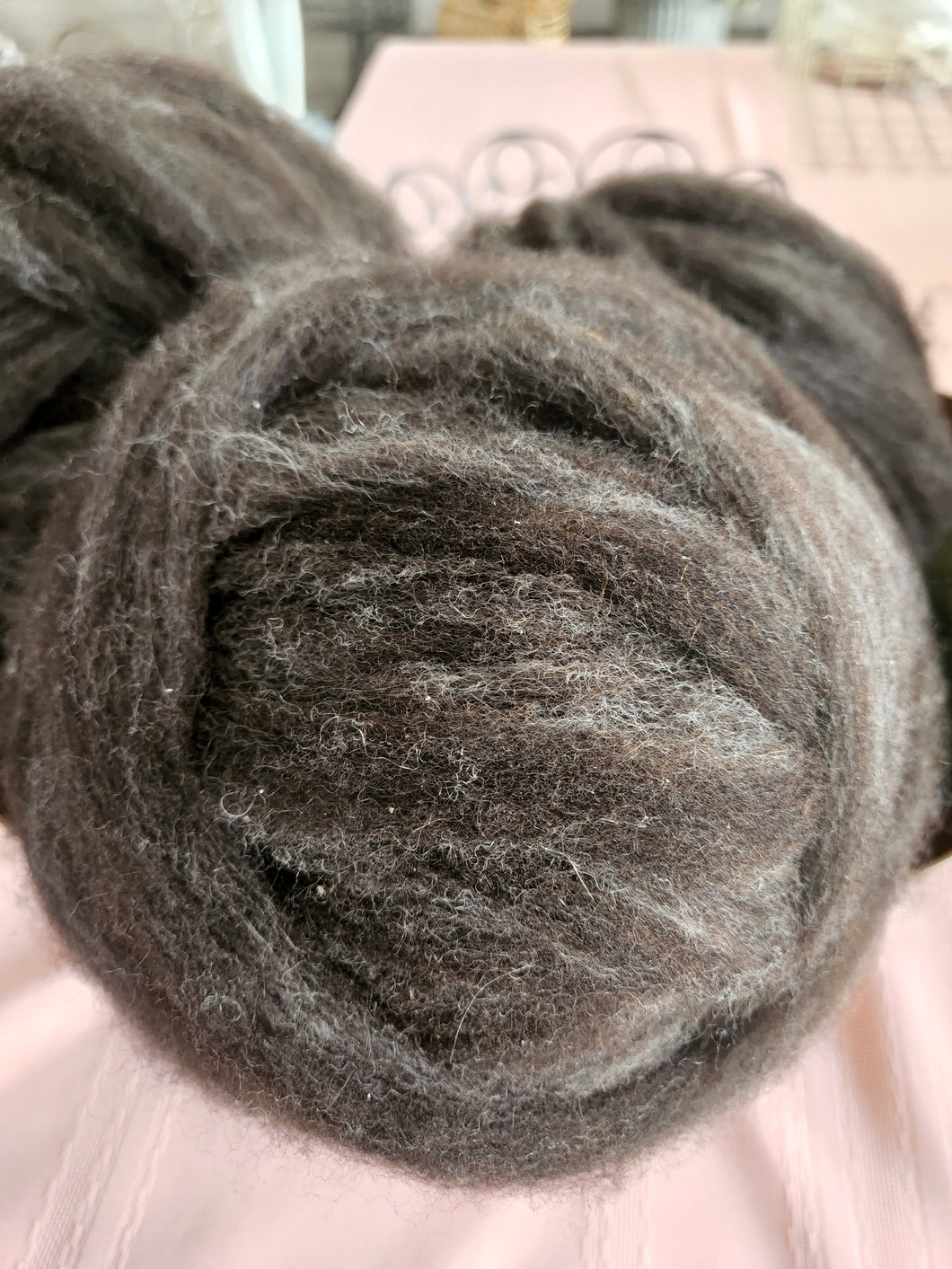 Wool Roving A Rabbit East Friesian lambswool/Angora (rabbit) blend roving - 4oz balls ...
