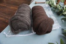 Columbia Wool Roving - dark brown